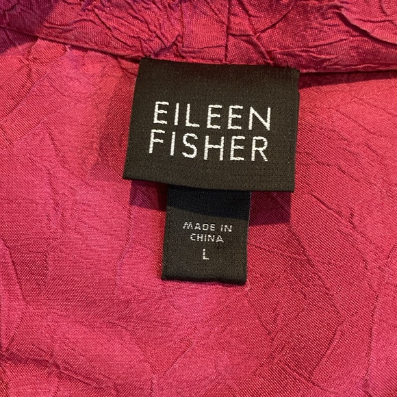 Eileen Fisher silk jacket 🩷 large - Picture 7 of 12